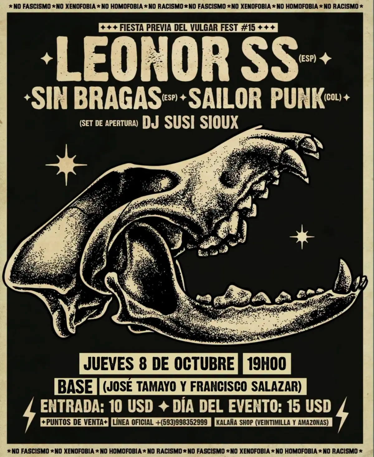 Flyer de Fiesta Pre Vulgar Fest!