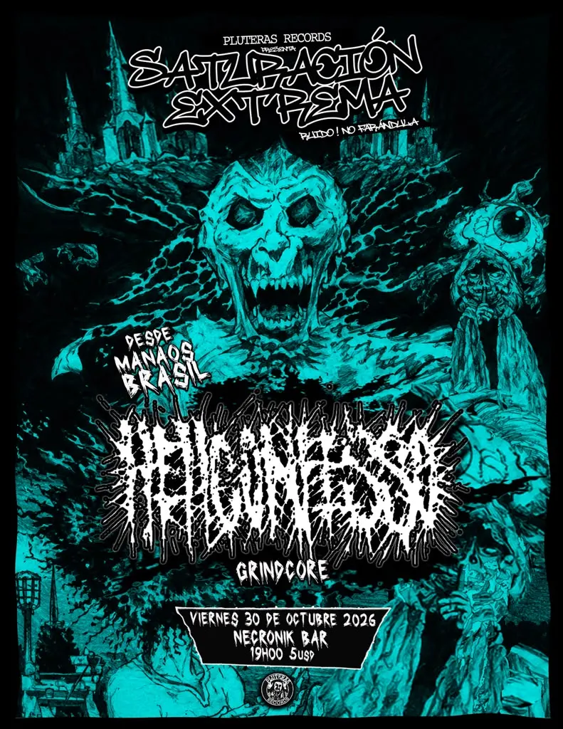 Flyer de Hellconfesso en Ecuador