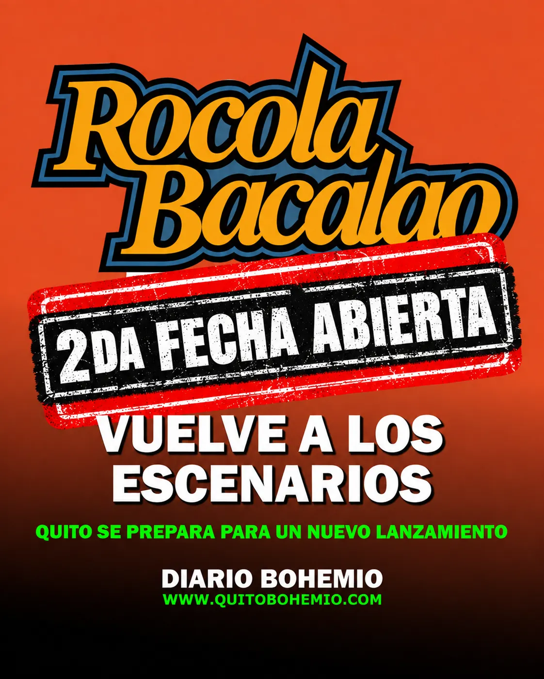 Flyer de 2da Fecha Rocola Bacalao