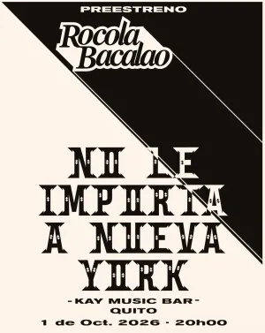 Pre lanzamiento solo para medios "No le importa a Nueva York" Rocola Bacalao