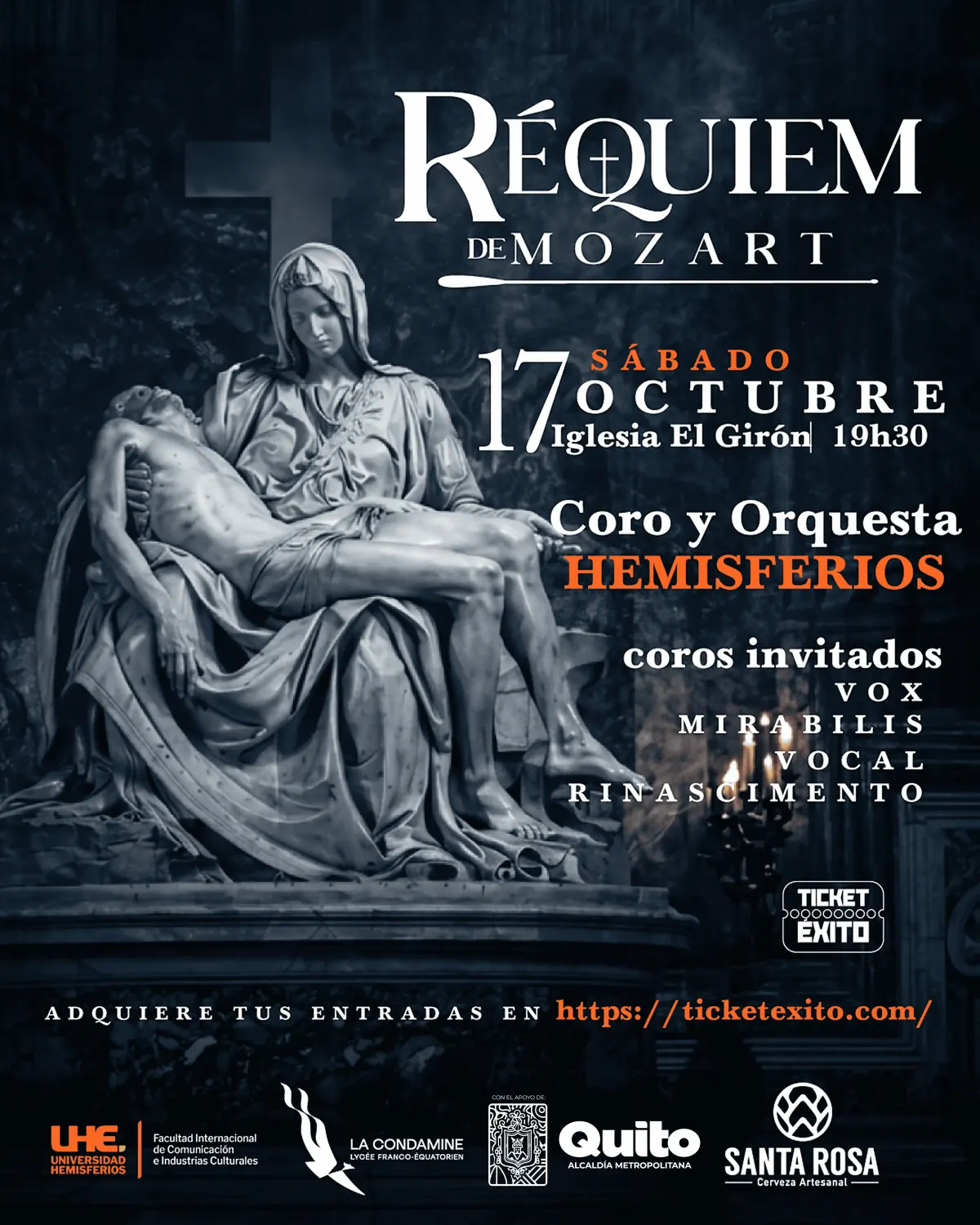 Flyer de El Réquiem de Mozart