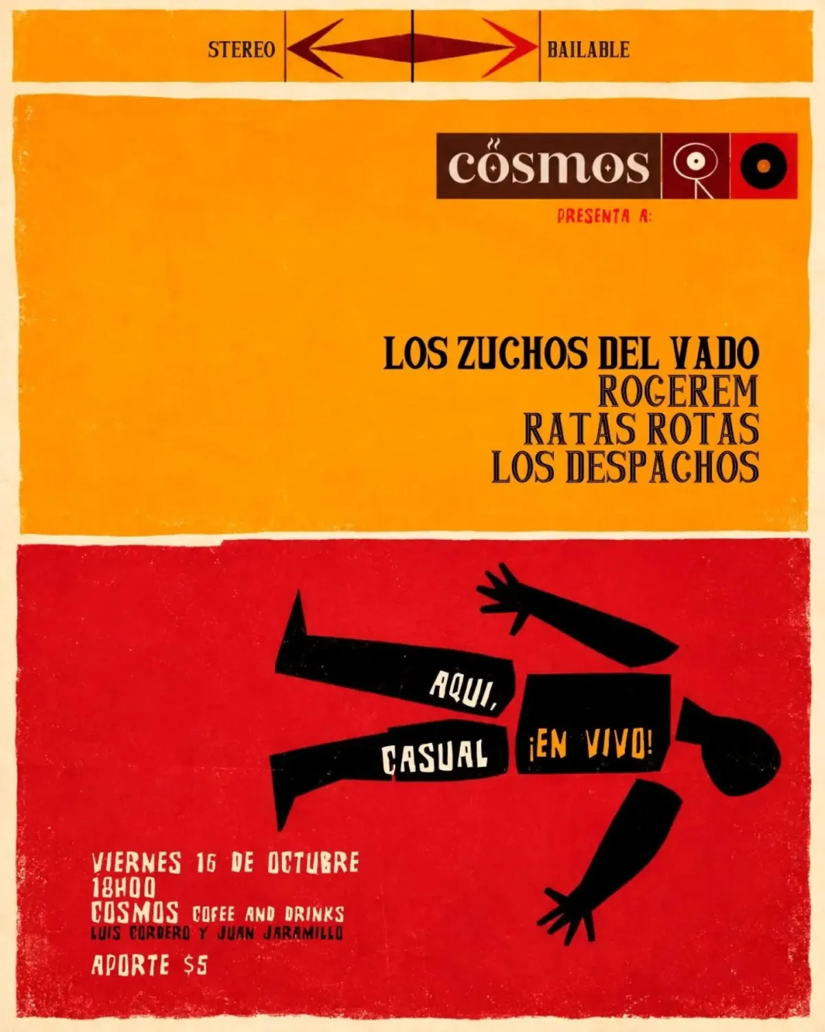 Flyer de Stereo Bailable