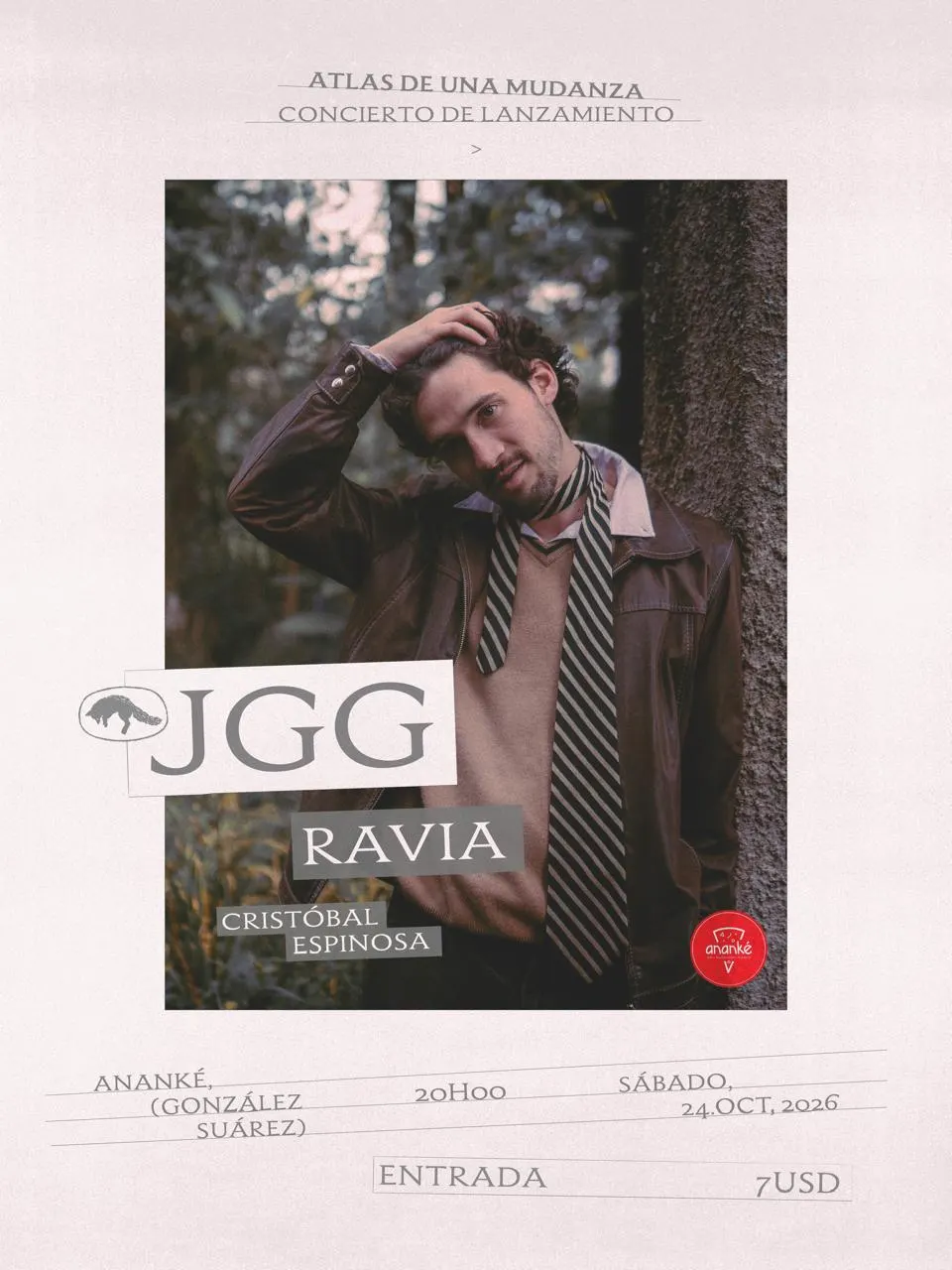 Flyer de Atlas de una Mudanza - Lanzamiento - JGG