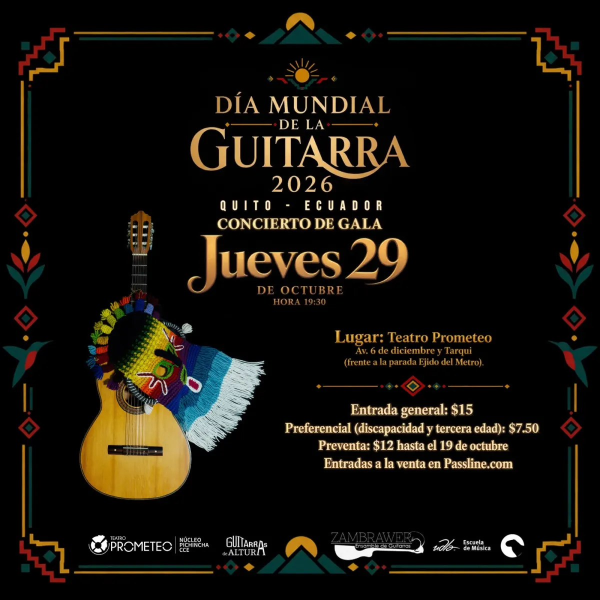 Flyer de Día Mundial de la Guitarra 2026