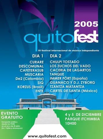 Flyer de QuitoFest 2005