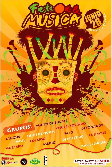 Flyer de Fiesta de la Música 2008