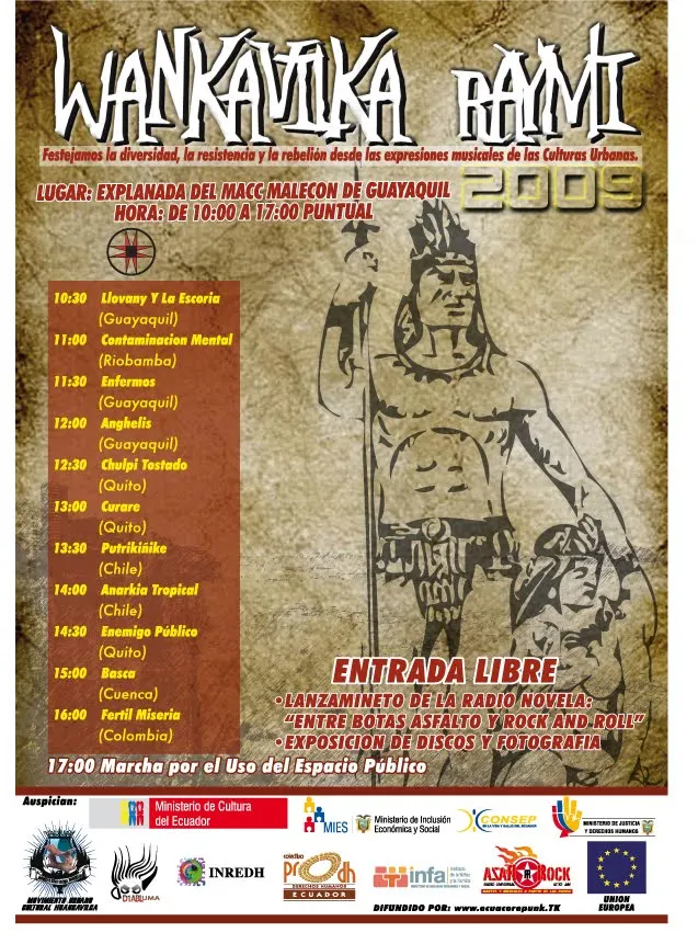 Flyer de Wankavilka Raymi 2009