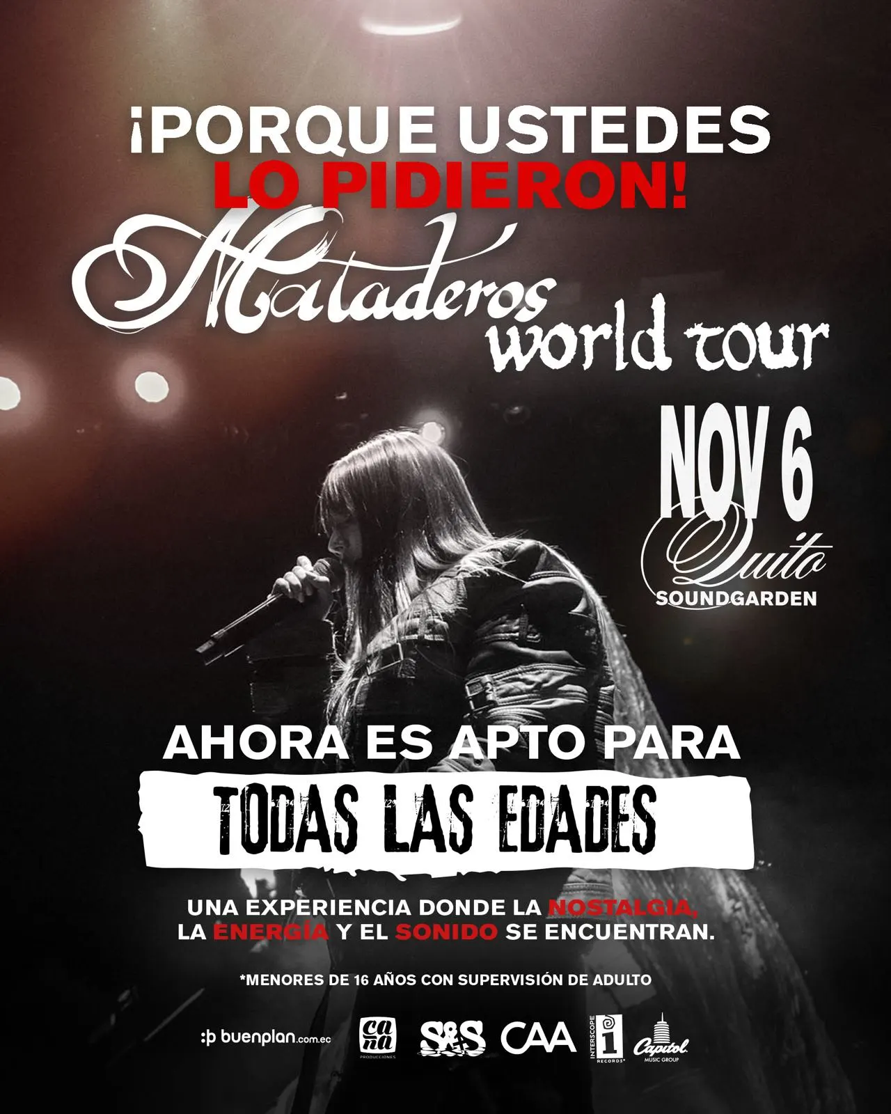 Saramalacara en Quito Ecuador! Mataderos World Tour 2026