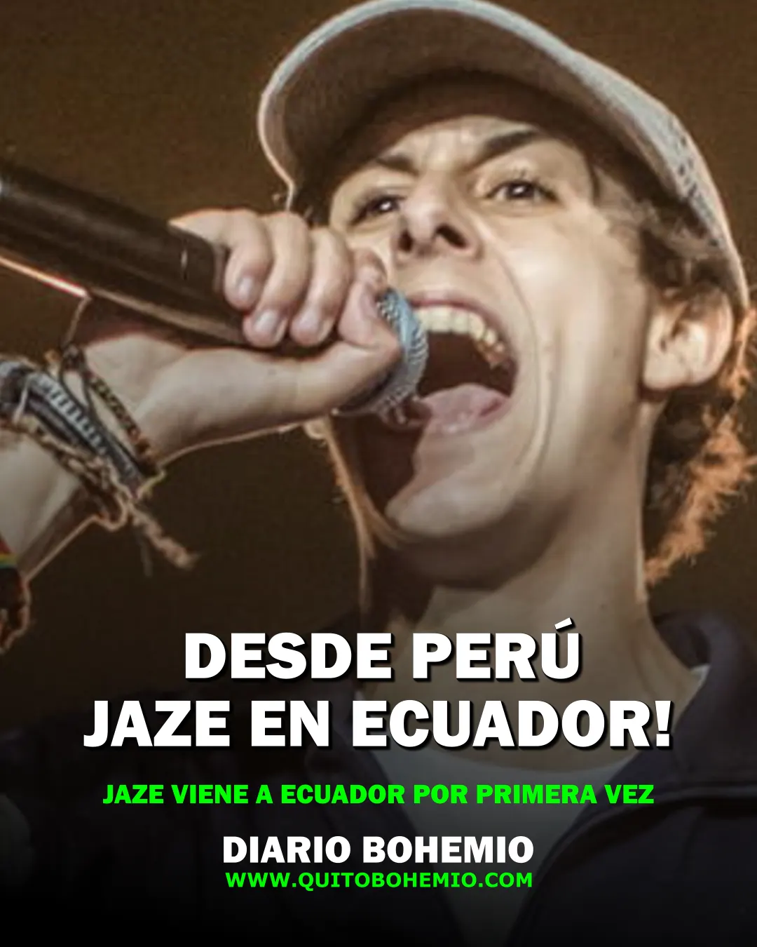Jaze confirma su regreso a Ecuador con el QNEPT Tour II