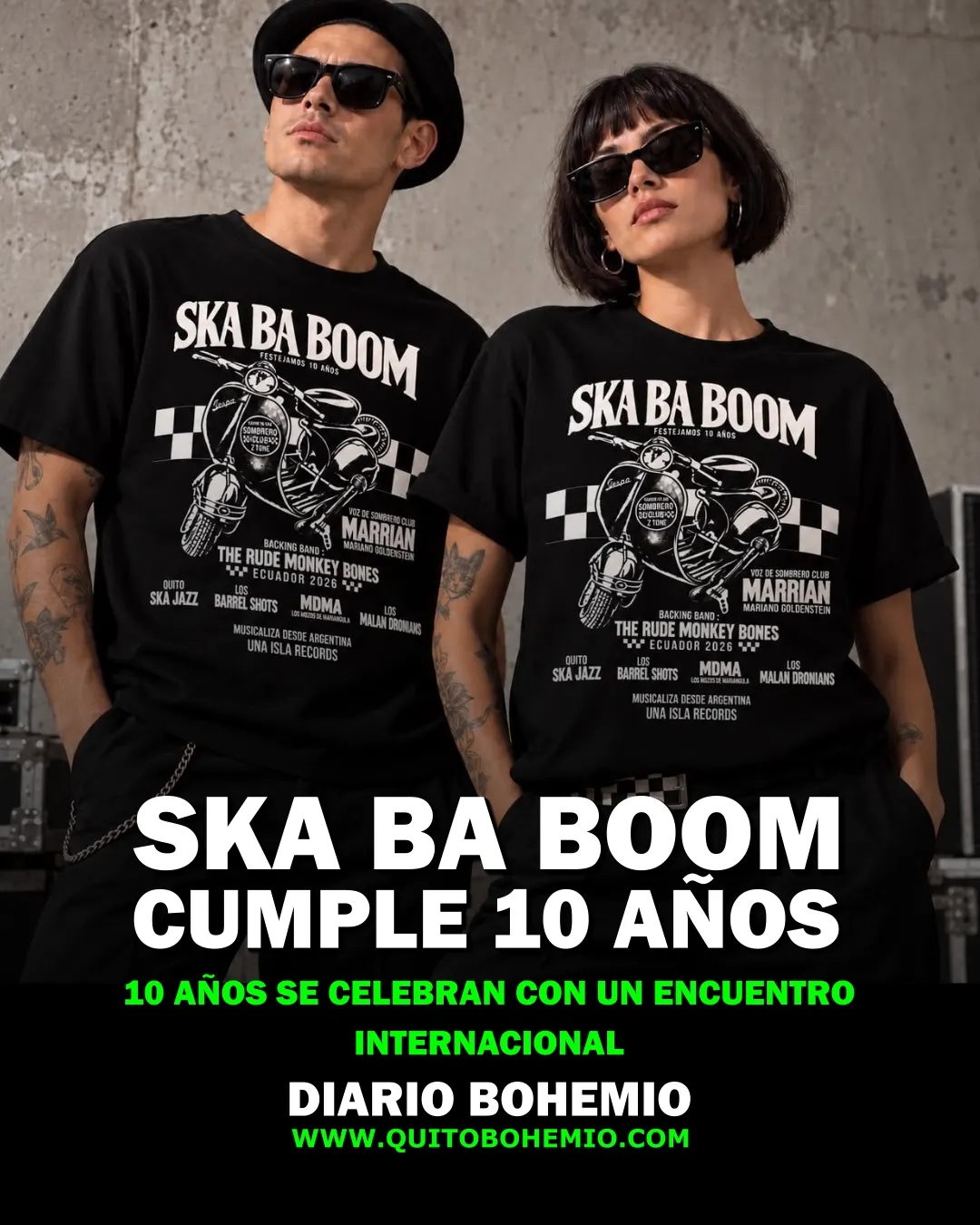 Ska Ba Boom 2026: La X edición del festival rinde tributo al ritmo jamaiquino en Quito